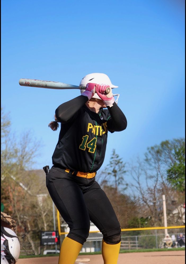 Abigail playing Little Miami softball